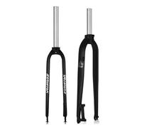 LQVAIPT Wkantlaes Disc Brake MTB Fork Aluminum Alloy Rigid 1-1/8" 26"/27.5"/29", 28.6Mm Threadless Straight Tube Superlight Gravel Road Mountain Bike Front Forks,Black,27.5 inches(Black,29 inches)