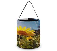 LQWOK Candy Basket, Flower Under The Sun Printed Candy Basket,trick Or Treat Handbag,portable Candy Basket, Flower Under the Sun, One Size