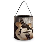 LQWOK Candy Basket, Guitar Pictures Printed Candy Basket,trick Or Treat Handbag,portable Candy Basket, Guitar Pictures, One Size
