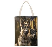LQWOK Canvas Backpacks, German Shepherd Printed Shopping Bags,portable Tote Bags,women Tote Bags,travel Tote Bags, German Shepherd, 35*45cm