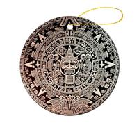 LQWOK Mayan Calendar Ceramic Ornaments, Wall Decorations, Living Room Decorations