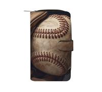 LQWOK Wallet, Baseball Glove Printed Wallet,travel Wallet,durable Wallet,portable Wallet,universal Wallet,leather Wallet, Baseball Glove, 19.7x11x3.5cm, Modern