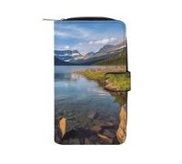 LQWOK Wallet, Glacier National Park Printed Wallet,travel Wallet,durable Wallet,portable Wallet,universal Wallet,leather Wallet, Glacier National Park, 19.7x11x3.5cm, Modern