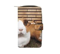 LQWOK Wallet, Guinea Pigs Printed Wallet,travel Wallet,durable Wallet,portable Wallet,universal Wallet,leather Wallet, Guinea Pigs, 19.7x11x3.5cm, Modern