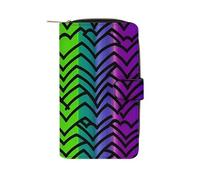 LQWOK Wallet, Pride Rainbow Pattern Printed Wallet,travel Wallet,durable Wallet,portable Wallet,universal Wallet,leather Wallet, Pride Rainbow Pattern, 19.7x11x3.5cm, Modern