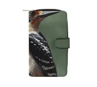 LQWOK Wallet, Woodpecker Printed Wallet,travel Wallet,durable Wallet,portable Wallet,universal Wallet,leather Wallet, Woodpecker, 19.7x11x3.5cm, Modern