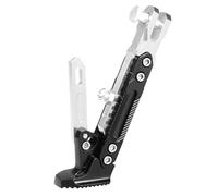 LQXGUK Motorcycle Kickstand for Honda Transalp Xl600v Xl650v Xl700v Cb600f, Adjustable Aluminum Alloy Motorcycle Side Stand Foot Side Support Stand,Silver