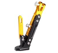 LQXGUK Motorcycle Kickstand for Honda Transalp Xl600v Xl650v Xl700v Cb600f, Adjustable Aluminum Alloy Motorcycle Side Stand Foot Side Support Stand,Gold