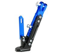 LQXGUK Motorcycle Kickstand for Honda Transalp Xl600v Xl650v Xl700v Cb600f, Adjustable Aluminum Alloy Motorcycle Side Stand Foot Side Support Stand,Blue
