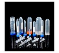 LQXHZ 0.1-100ml Sizes Laboratory Plastic Centrifuge Tube Vial Microcentrifuge Micro Tube Screw And Snap Caps Lab Containers(0.2mL)