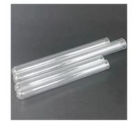 LQXHZ 10/12/13/15/18/20/25/30/35/40 * 75/100/150/180/200mm Glass Laboratory Clear Round Bottom Sample Holder Tubing Liquid Test Tube(5Pcs 30x100mm 60ml)