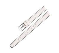 LQXHZ 10mm 12mm 14mm Quick Release Silicone + Genuine Leather Watch Strap Compatible With Fossil DW Women Waterproof WatchBand(White,12mm)