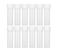 LQXHZ 12 Pcs Plastic Sample Containers With Screw Caps For Storing Liquids And Powders Portable Sample Tubes Laboratory Test Tubes 25ml