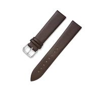LQXHZ 12mm 14mm 16mm 17mm 18mm 19mm 20mm 21mm 22mm Ultra Thin Leather Watch Strap Soft Plain Waterproof Band Watch Accessories(Dark Brown,14mm)