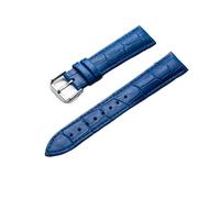 LQXHZ 14mm 16mm 18mm 20mm 22mm 24mm Bamboo Leather Watch Strap Replacement For Women Men Watch Bracelet Accessories(Blue,20mm)