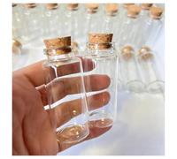 LQXHZ 15/36/56 Pcs 30x70mm 30ml Glass Jars Cork Tiny Test Tube Bottles Clear Mini Containers DIY Wedding Favors Wishing Bottle(15 pieces)
