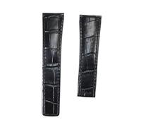 LQXHZ 22mm 24mm Layer Cowhide Watch Strap Compatible With TAG Heuer AQUARACER CARRERA Monaco F1 Watch Bracelet Band Belt Wristband Accessories(White Black,WITHOUT BUCKLE_24MM)