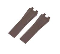 LQXHZ 25mm*12mm Waterproof Silicone Rubber Watch Strap Wrist WatchBand Belt Compatible With Ulysse Nardin(Brown,26mm)
