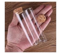 LQXHZ 5pcs 60ml Glass Tubes With Cork Stopper Test Tubes Lab Glassware Spice Jars Vials Terrarium 3 * 12CM For Accessory Craft DIY