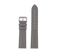 LQXHZ Cross Pattern Genuine Leather Watch Strap For Man&Woman 18mm 20mm 22mm 7 Colors(Grey)