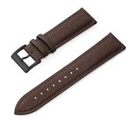 LQXHZ Genuine Leather Watch Band 12 14 16 18 19 20 21 22 24 Mm Watch Strap For Man Women Wrist Watchband(Dark Brown 4,18mm)
