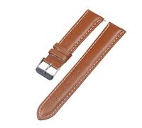 LQXHZ Genuine Leather Watch Band Plain Unisex Strap Watchbands Ultra Thin Watch Strap For Women Men 20mm 22mm(Light Brown,22mm)
