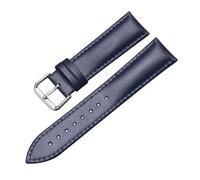 LQXHZ Genuine Leather Watch Bands Strap 12mm 13mm 14mm 15mm 16mm 17mm 18mm 19mm 20m 21mm 22mm 23mm 24mm Men General Watch Band Straps(Blue,22mm)