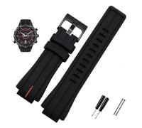 LQXHZ High Quantity Rubber Watchband Compatible With Timex WATCHT2N720 T2N721 TW2T76300 Zwart Waterproof Silicone Sports Strap 24 * 16mm(Orange line black)