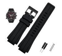 LQXHZ High Quantity Rubber Watchband Compatible With Timex WATCHT2N720 T2N721 TW2T76300 Zwart Waterproof Silicone Sports Strap 24 * 16mm(Black-black)