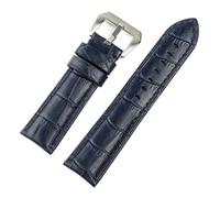 LQXHZ Men's Leather Strap 20mm 22mm 24mm 26mm Suitable Compatible With Panerai Blue Vintage Cowhide Handmade Custom Pin Buckle(Royal blue,20mm)
