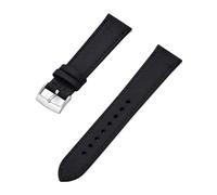 LQXHZ Nylon Leather Quick Release Watch Strap 18mm 20mm 22mm Replacement Band For All Brand Watches(Black Silver,20mm)