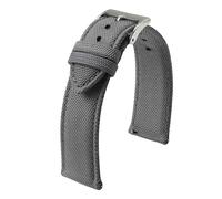 LQXHZ Premium Waterproof Sailcloth Watch Band 18mm 19mm 20mm 21mm 22mm 24mm Quick Release Strap Nylon Wrist Sports Bracelet(Grey,24mm)