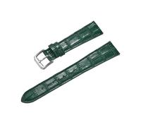 LQXHZ Quick Release Classic Bamboo Leather Watch Strap New Men Women Leather Watchbands 16mm 18mm 19mm 20mm 21mm 22mm(Green,16mm)