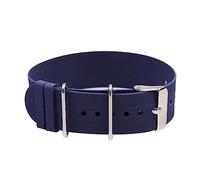 LQXHZ Silicone Rubber Watch Band 18mm 20mm 22mm Grey Orange Zwart Blue Waterproof Straps(Blue,18mm)