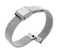 LQXHZ Solid Stainless Steel Watch Band Compatible With Armani Women's Small Size Watch Strap Compatible With Mesh Belt 6mm 8mm 10mm(ML-D4-Steel,8mm)