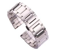 LQXHZ Stainless Steel Watch Band Bracelet 18 20 21 22 23 24mm Women Men Solid Metal Wristband Replacement Strap Accessories(All brushed,23mm)
