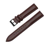 LQXHZ Thin Watchbands Genuine Leather Watch Strap Band 12mm/14mm/16mm/18mm/20mm 22mm Watch Band Belt(Dark Brown 4,14mm)