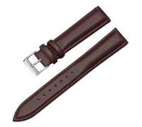LQXHZ Thin Watchbands Genuine Leather Watch Strap Band 12mm/14mm/16mm/18mm/20mm 22mm Watch Band Belt(Dark Brown 1,20mm)