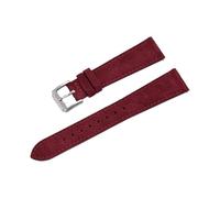LQXHZ Vintage Soft Suede Leather Watch Strap Band Quick Release 18mm 19mm 20mm 22mm Replacement Wristband Accessories(Wine red,20mm)