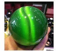 LQYXGS Crystal Stone Home Decor 40-100mm Natural Quartz Green Crystal Ball Sphere 60mm Stand(80mm)