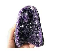 LQYXGS Crystal Stone Home Decor Natural Amethyst Geode Quartz Cluster Crystal Specimen Energy Healing(Without The Base)(About 700-800g)