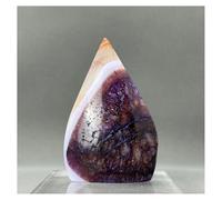 LQYXGS Crystal Stone Home Decor Natural Purple Agate Free Form Torch Home Decor(170g 89mm)
