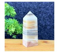 LQYXGS Crystal Stone Home Decor Rare Natural Striped Calcite And Agate Crystal Tower Home Decoration