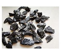LQYXGS Crystal Stone Home Decor Shungite Stones for Water Purification, Black Matte Raw Shungite Chips for Water Filtering(100g)