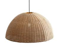 LQZCXMF 22in Bamboo Pendant Light Hand-Woven Rattan Lighting Mid-Century Lamp, Southeast Asian Style Hanging Ceiling Light Fixture Woven Indoor Vintage Chandelier Adjustable E27 Restaurant Tea Room