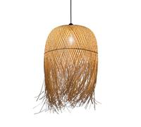 LQZCXMF Bamboo Cage Pendant Light Hand Woven Lantern Chandelier Home Ceiling Mount Hanging Lamp Large Wicker Lantern Boho Style Ceiling Lamp Fixtures for Living Room, Dining Room, Farmhouse