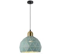 LQZCXMF E27 Single Head Creative Colorful Metal Chandelier Lantern Fashion Design Adjustable Pendant Light Fixtures for Kitchen Island, Hallway, and Dining Room Industrial Hanging Ceiling Lamp