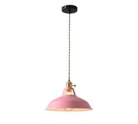 LQZCXMF Macaron Color Nordic Indoor Pendant Lamp Shade Industrial Hanging Ceiling Lighting French Elegance Metal Chandeliers Unique Rustic E26 E27 Base Danish-Style Dining Room Hallway Lighting