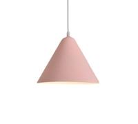 LQZCXMF Modern Colored Pendant Lamp Matte Finish Metal E27 Chandelier Adjustable Nordic Macaron Pendant Light Fixtures Conical Design for Dining Rooms, Bedrooms, and Bedside Lamps