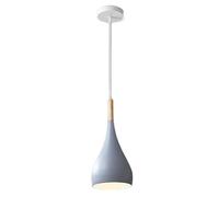 LQZCXMF Nordic Macaron Chandelier Wooden Handle Ceiling Pendant Light Shade Elegant Design Hanging Light Fixtures With E26 Base Restaurant Lamp Creative Personality Bar Milk Tea Shop Lamp
